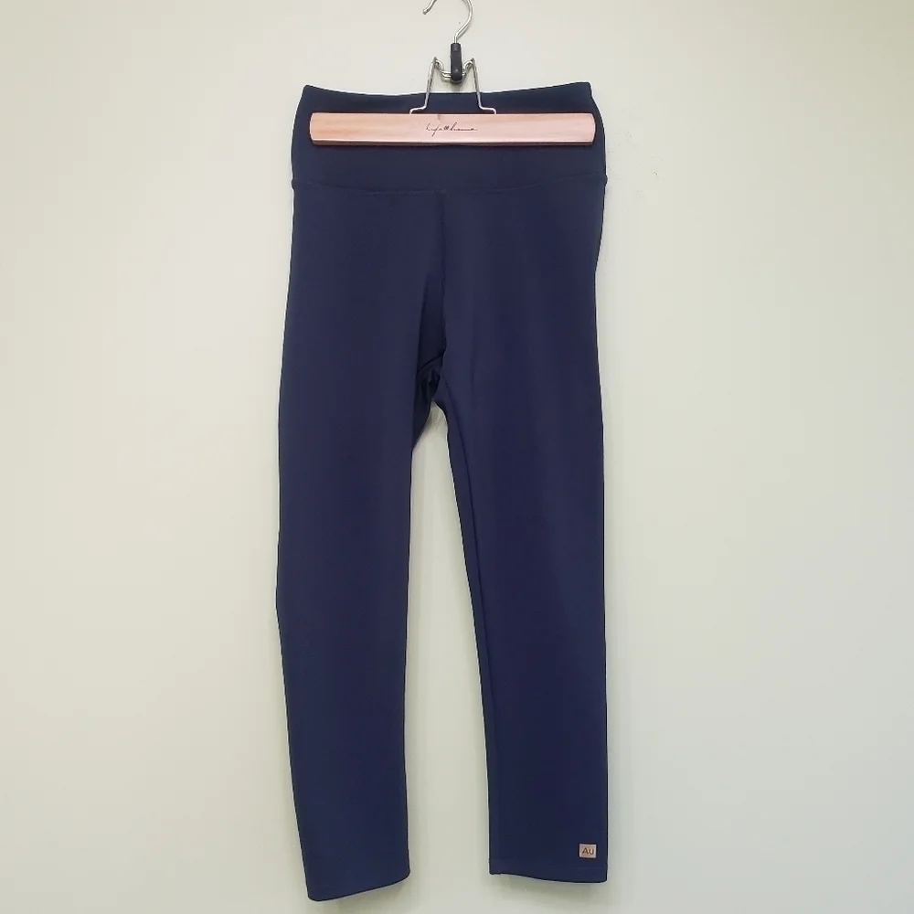 Aurum Crop Leggings in Navy with Inner Lining Size Small - Picture 3 of 9